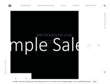 Tablet Screenshot of lykke-brudekjoler.dk